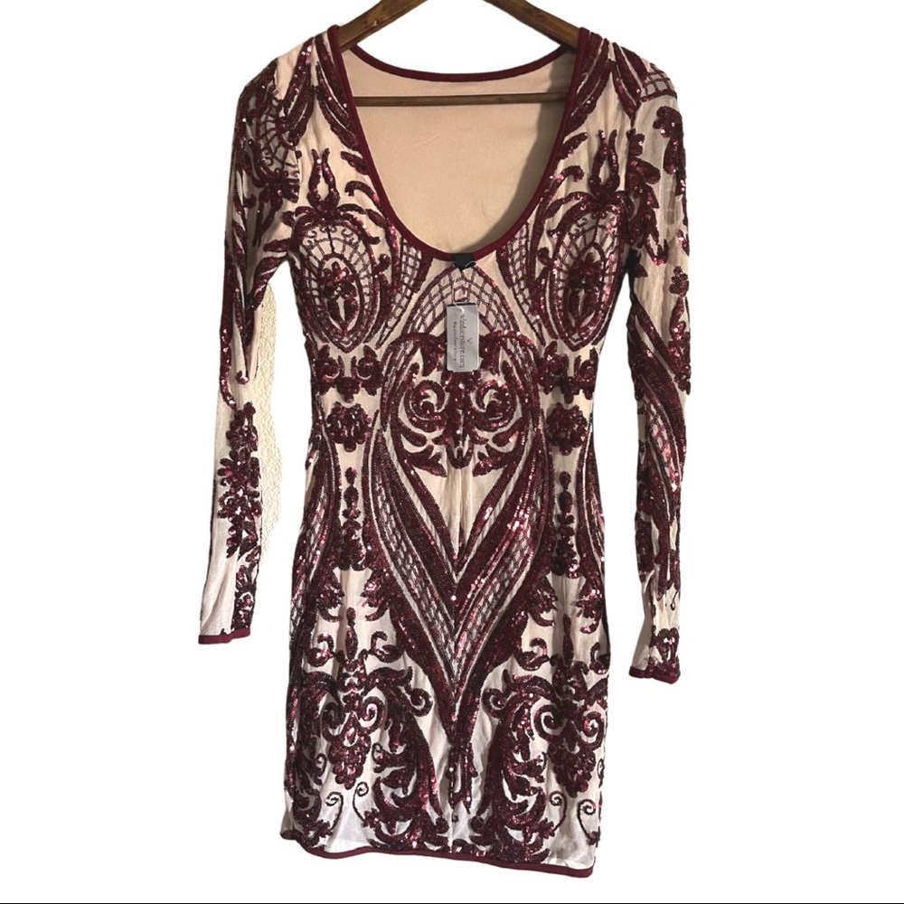 New Windsor sequin contour dress S with tags